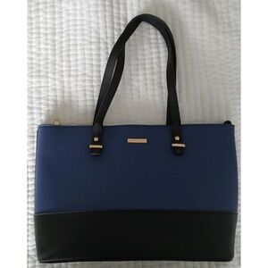 Elim & Paul Purse Tote Bag Blue And‎ Black